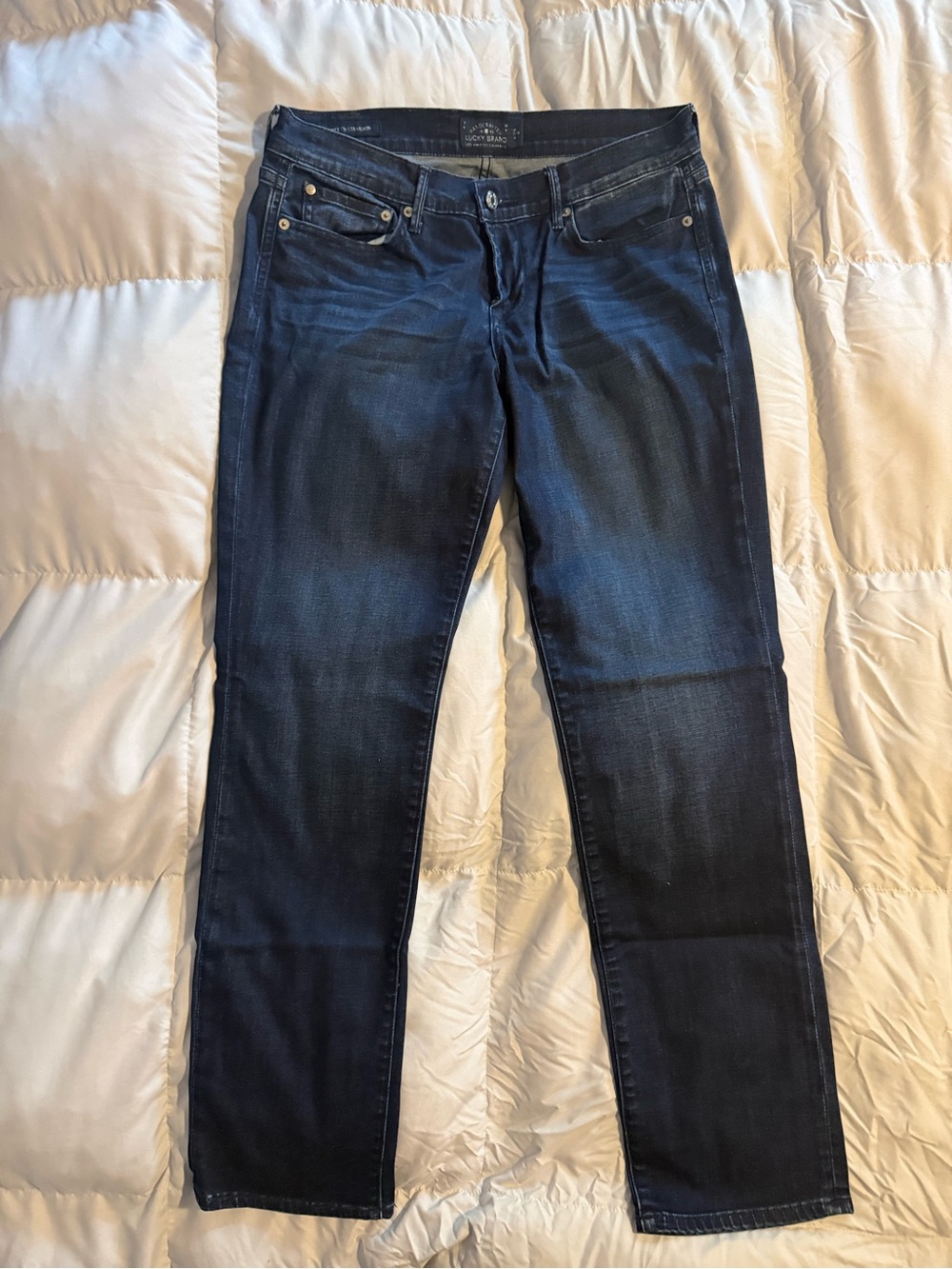 Women’s Dark Blue Straight-Leg Jeans